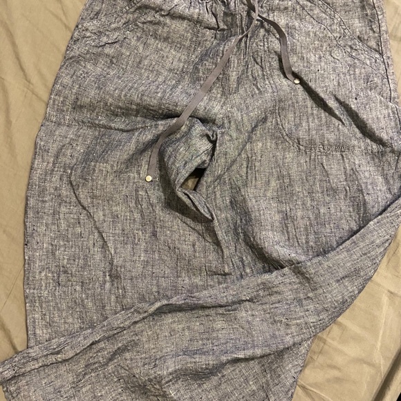 MAX EDITION Long Loose Heathered Pants - Picture 2 of 3